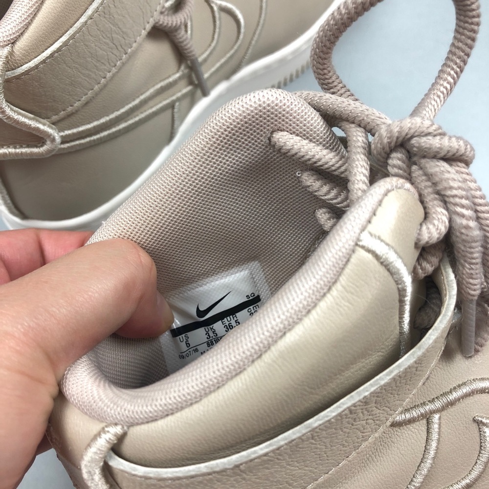 ❌SOLD❌ Nike Air Force 1 Upstep Hi Si in Oatmeal - Picture 6 of 8